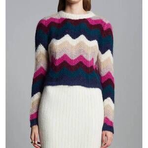 NEW ELEVEN SIX nova stripe sweater in blue multi